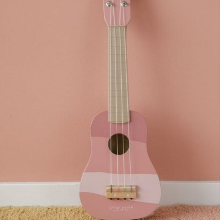 Little Dutch Gitara drewniana Róż - 4kidspoint.pl