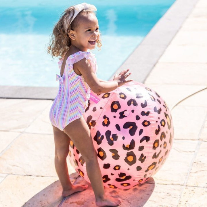 The Swim Essentials Zraszacz dla dzieci w kształcie piłki Panterka róż