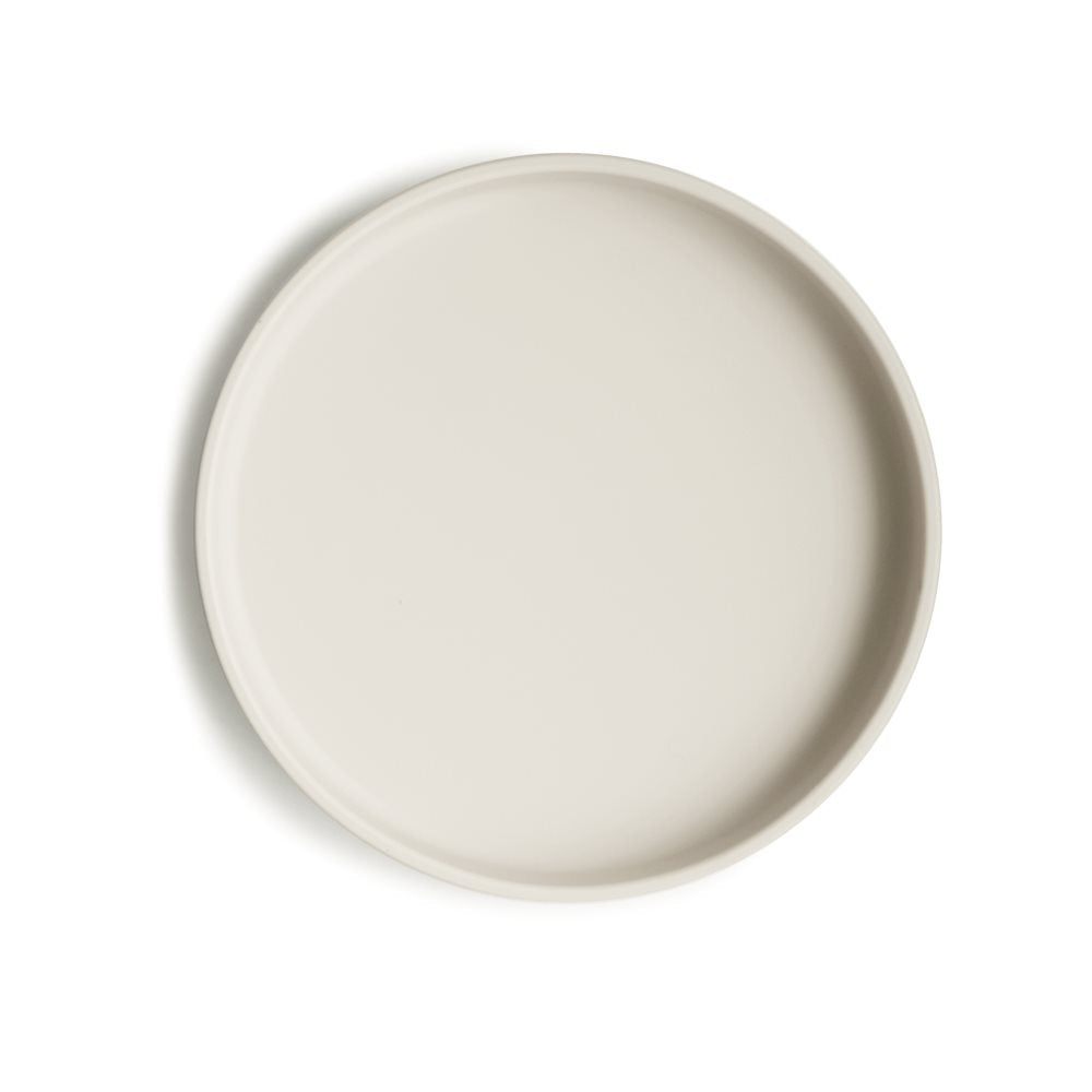 Mushie Silikonowy Talerzyk z Przyssawką Classic Ivory