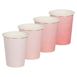 Gingerray Kubki papierowe Ombre Pink Paper Cups