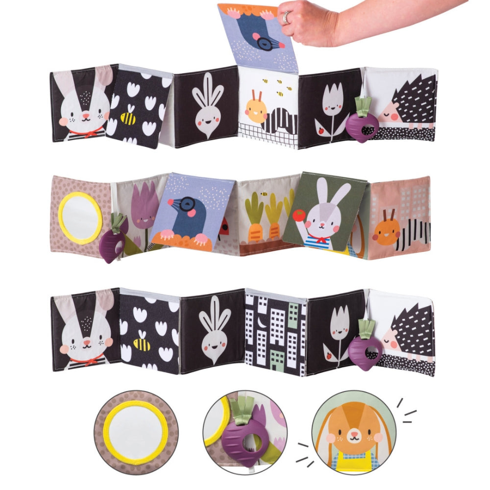 Taf Toys Dwustronna książeczka sensoryczna do wozka Urban Garden