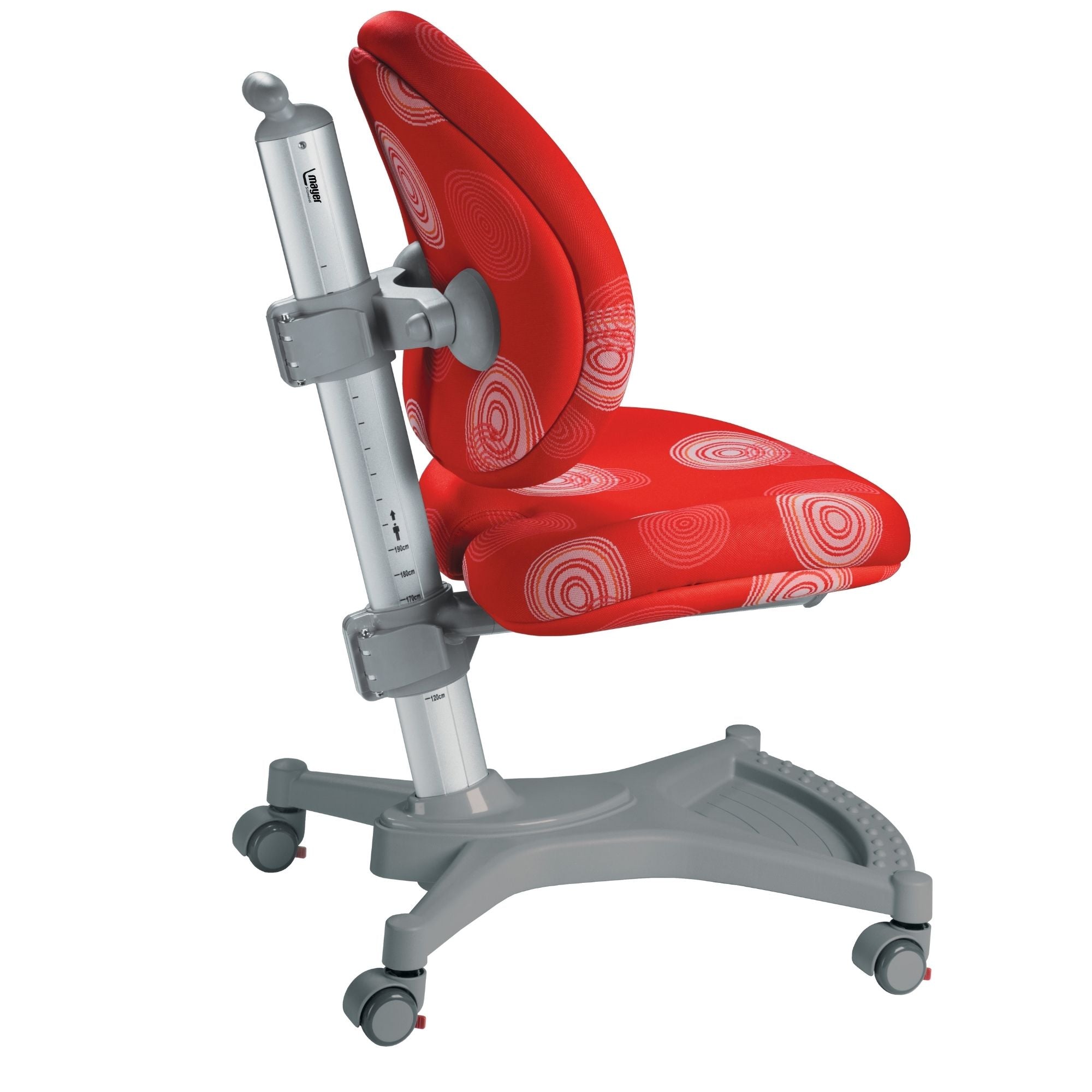 Mayer Ergonomiczne krzesło rosnące z dzieckiem MyPony czerwone kółka