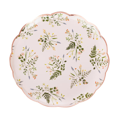 Gingerray Talerzyki papierowe Floral Tea Party Paper Plates