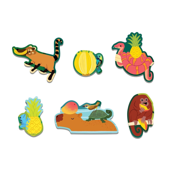 Mudpuppy Puzzle dla dzieci Fruity Jungle Scratch and Sniff 60 el.