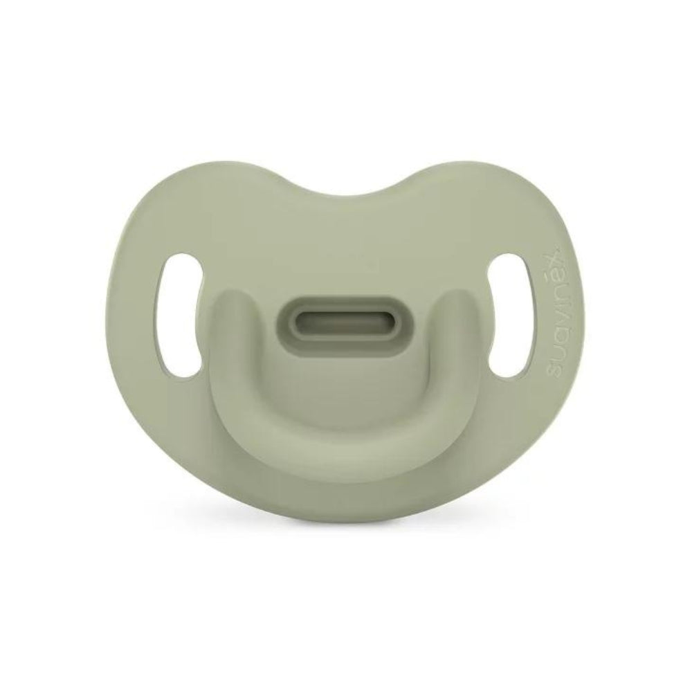 Suavinex Silikonowy Smoczek dla niemowlaka anatomiczny SX Pro Colour Essence Zielony 6-18m