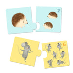 Djeco Puzzle dla dzieci duo mamy i dzieci zwierzątka