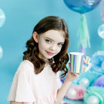 Party Deco Kubki papierowe Syrenka 220ml 6 sztuk