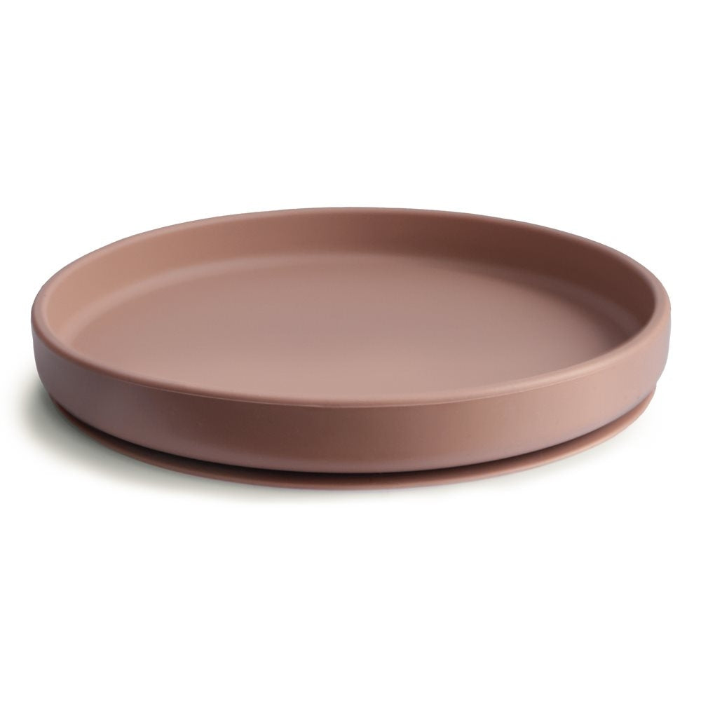 Mushie Silikonowy Talerzyk z Przyssawką Classic Cloudy Mauve
