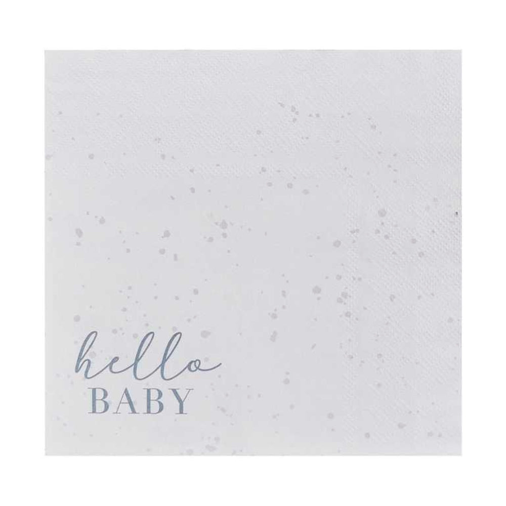 Gingerray serwetki papierowe Hello Baby Neutral Baby Shower Napkins
