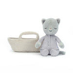 Jellycat maskotka Kotek w Koszyczku 19 cm