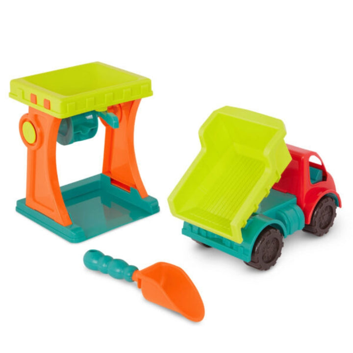 B.toys Zabawki do piasku autko dla dzieci Sandy Sifter Set