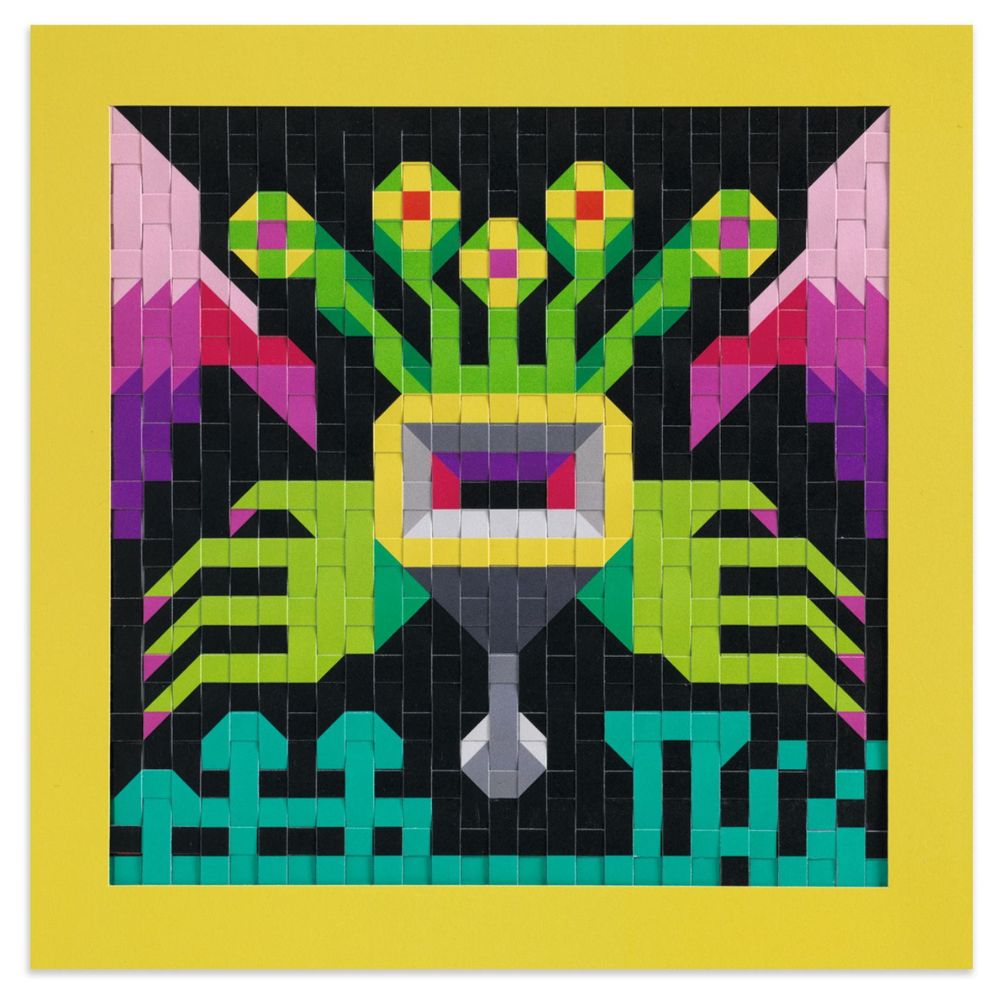 Djeco Zestaw kreatywny dla dzieci Pixel Art Najeźdźcy