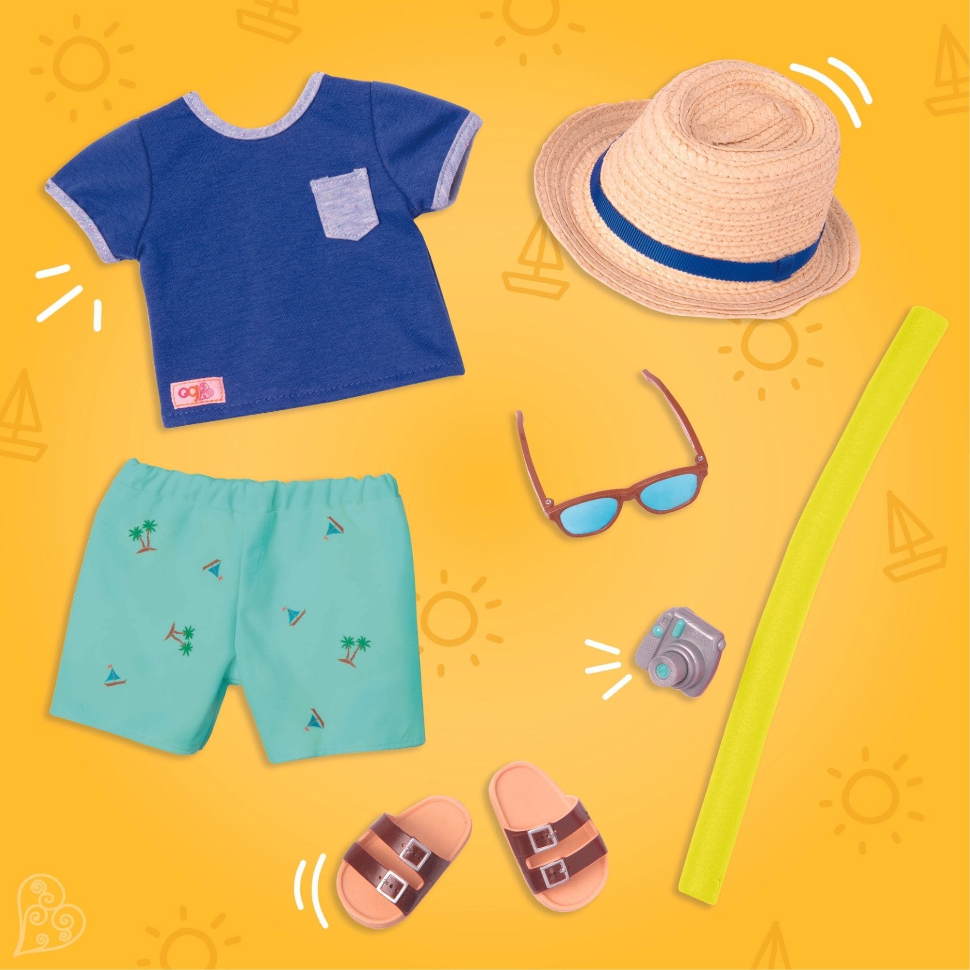 Our Generation Ubranka dla lalki chłopca 46cm By the beach - 4kidspoint.pl