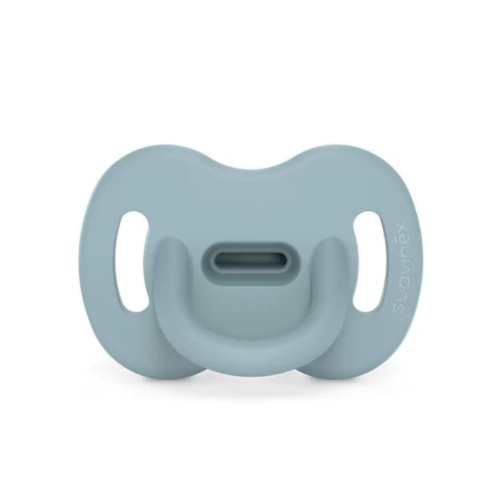Suavinex Silikonowy Fizjologiczny Smoczek dla niemowlaka SX Pro Colour Essence Niebieski 6-18m