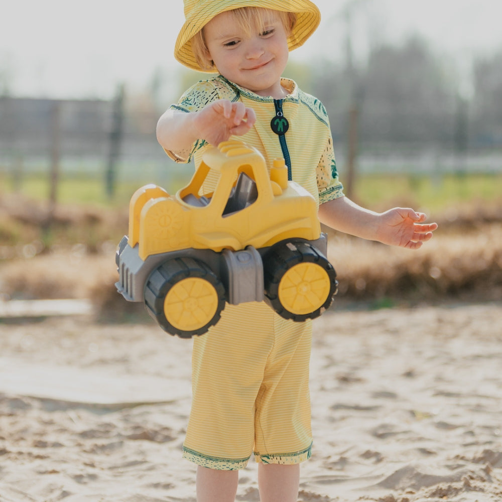Ducksday Jednoczęściowy strój kąpielowy dla dziecka + bucket hat Cala rozmiar 86