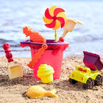 B.Toys Wiaderko z akcesoriami do piasku Czerwone