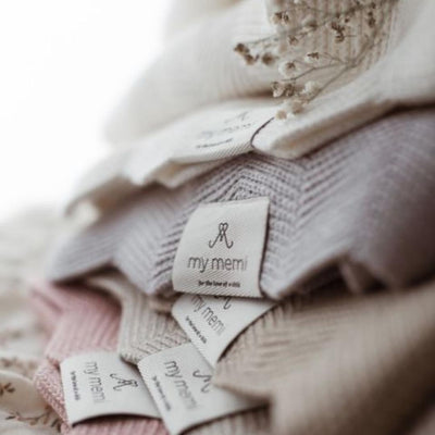 Memi Bambusowy kocyk light beige 80x100 cm