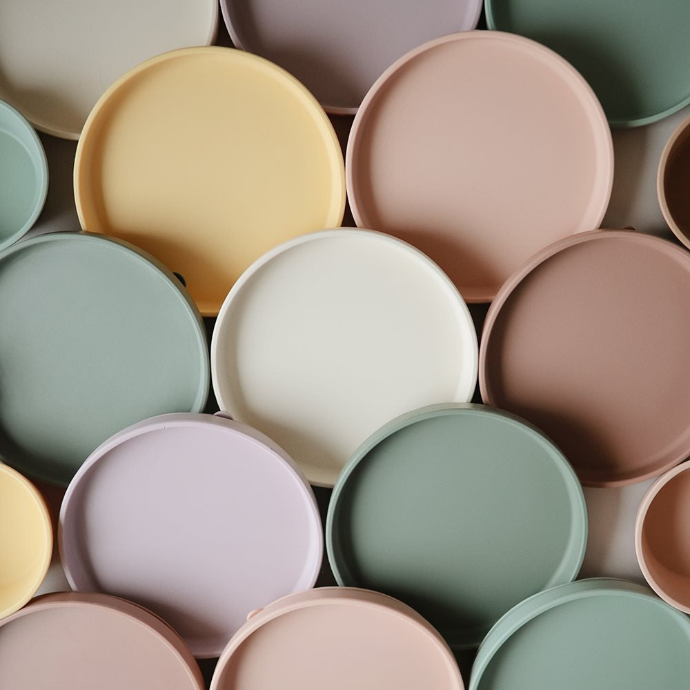 Mushie Silikonowy Talerzyk z Przyssawką Classic Blush