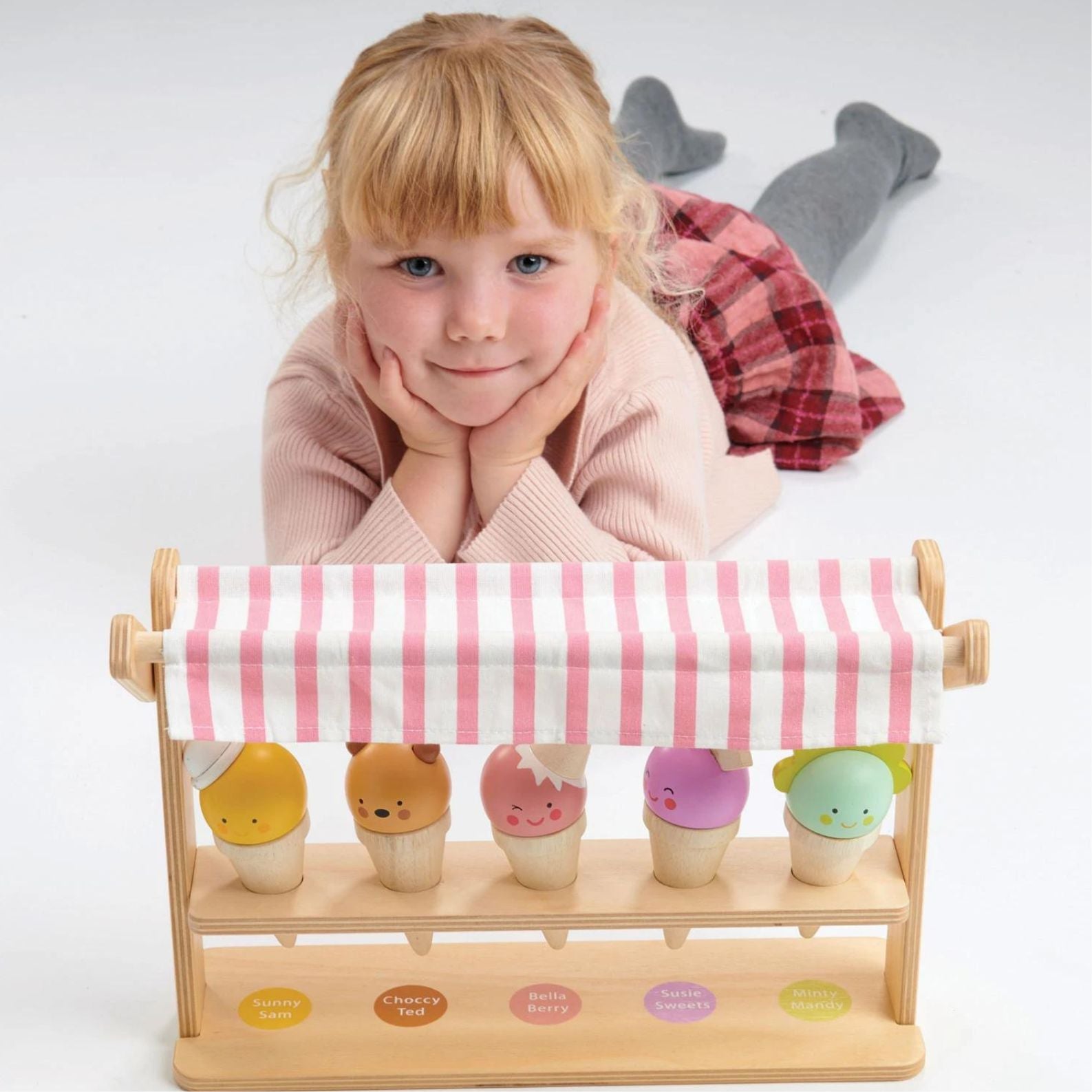 Tender Leaf Toys Mini lodziarnia z lodami w rożkach