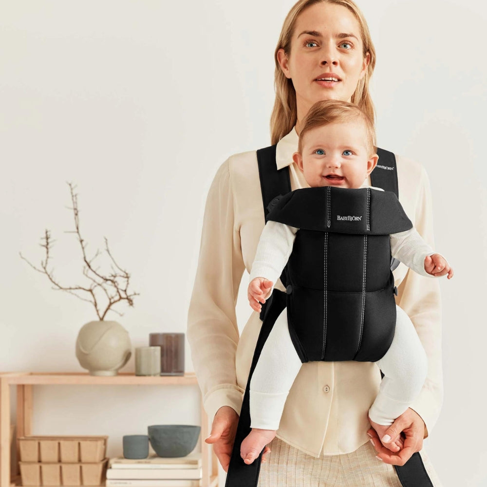 BABYBJORN nosidełko dla niemowlaka MINI Cotton czarny