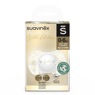 Suavinex Smoczek dla niemowlaka SX Pro Beżowy Gold Premium 0-6m