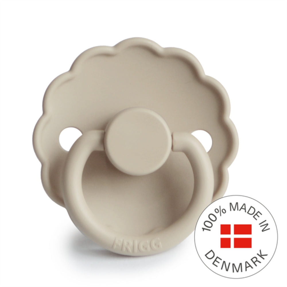 Frigg Smoczek dla niemowlaka silikonowy Daisy Sandstone 6m+