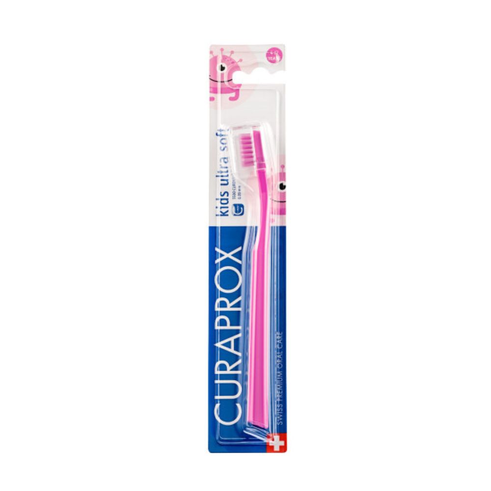 Curaprox Kids Szczoteczka dla dziecka ultra soft różowa 4+