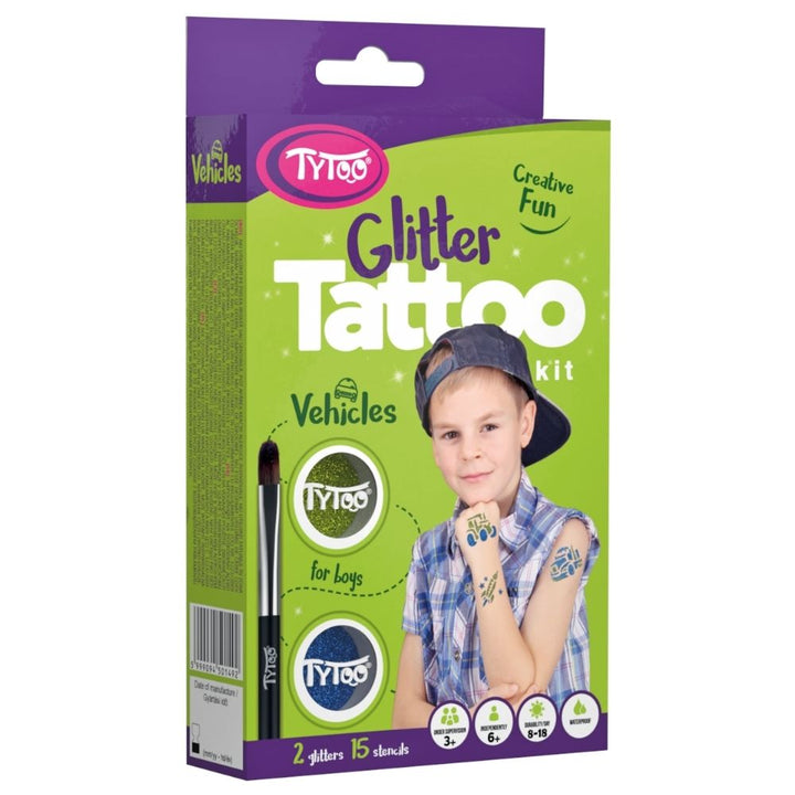 Tytoo Brokatowe tatuaże dla dziecka Vehicles