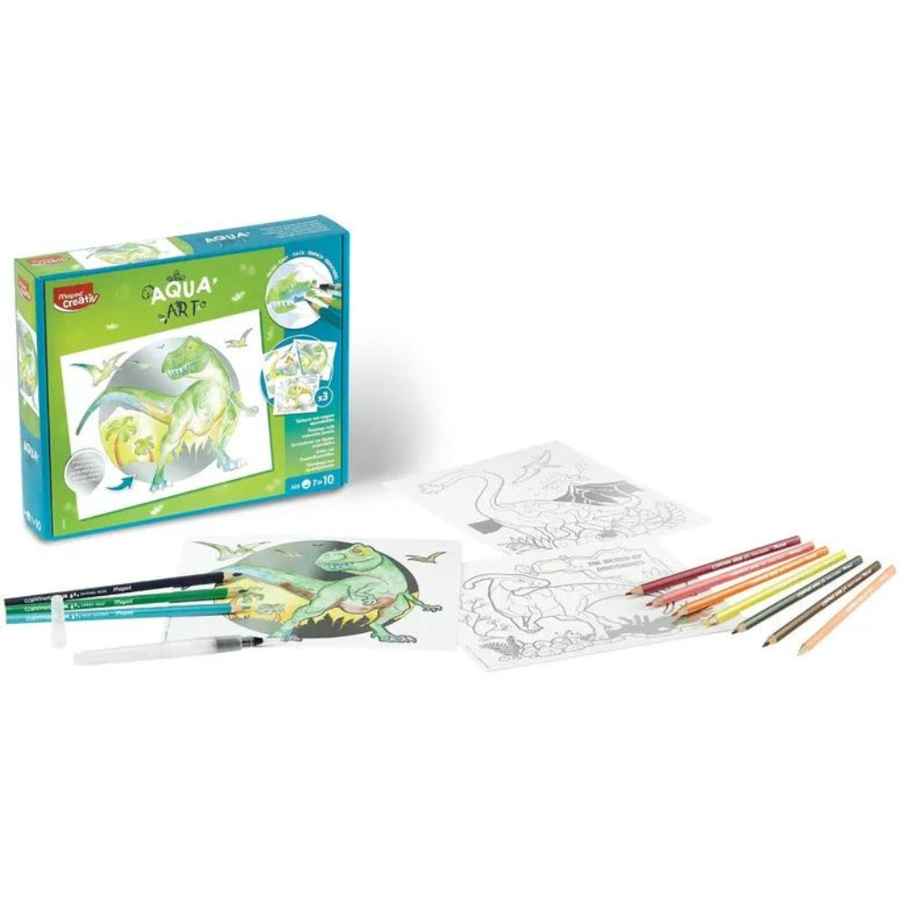 Maped Creativ Zestaw artystyczny dla dzieci Aqua Art dinozaury