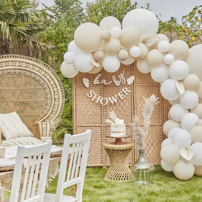 Gingerray balony lateksowe Girlandy Blue Cream & White
