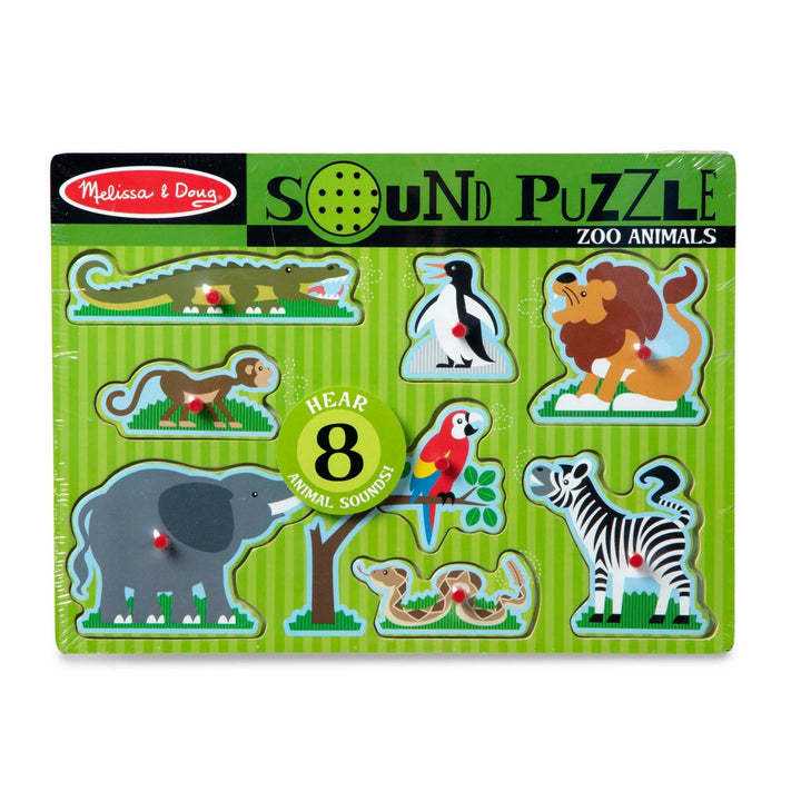 Melissa and Doug Dźwiękowe Puzzle dla dzieci Zoo zwierzęta