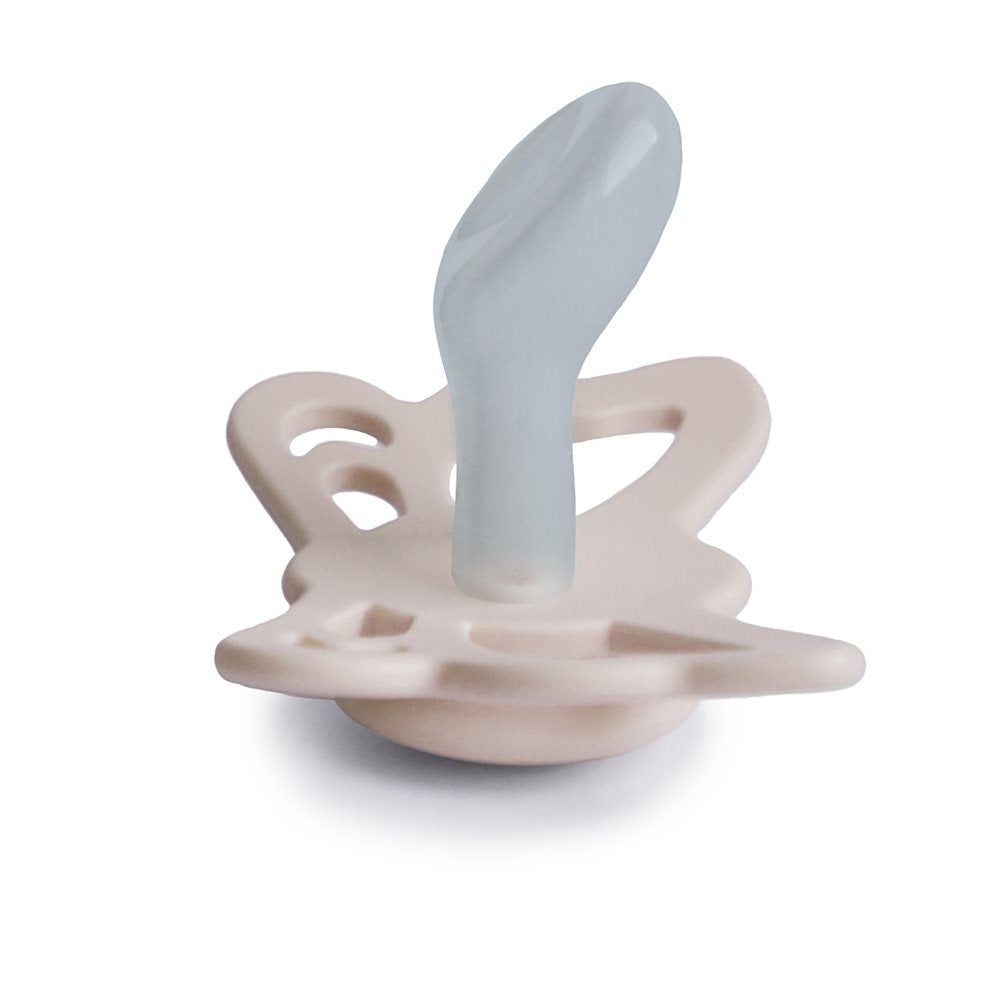 FRIGG Smoczek dla niemowlaka silikonowy Butterfly Cream 0+