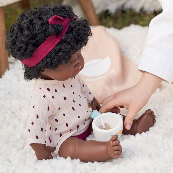 Miniland Lalka dla dziecka dziewczynka Afrykanka 38cm