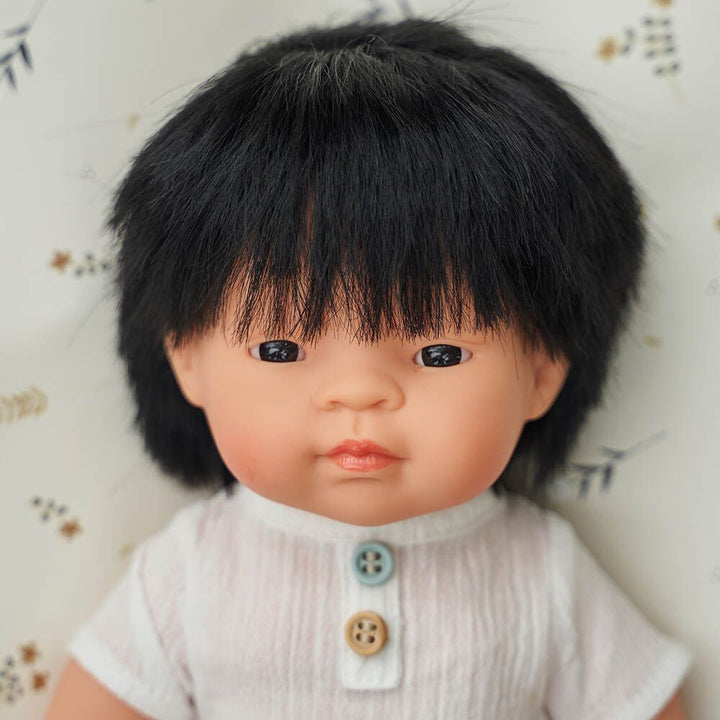 Miniland Lalka chłopiec Azjata 38cm Doll - 4kidspoint.pl
