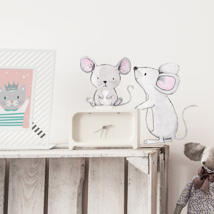 PASTELOVELOVE naklejki na ścianę dla dzieci myszki