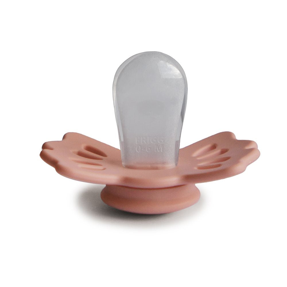 FRIGG Smoczek dla niemowlaka silikonowy Lucky Pretty in Peach 0+