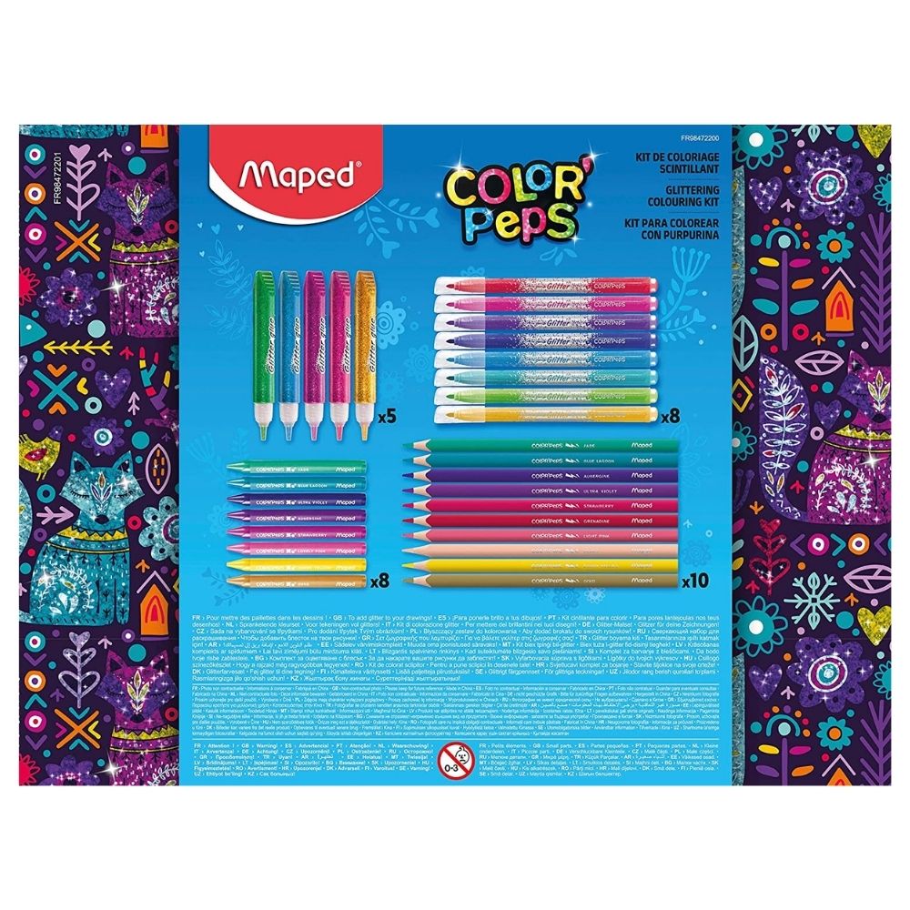 Maped Colorpeps Zestaw artystyczny dla dzieci Glittering 31 elementów