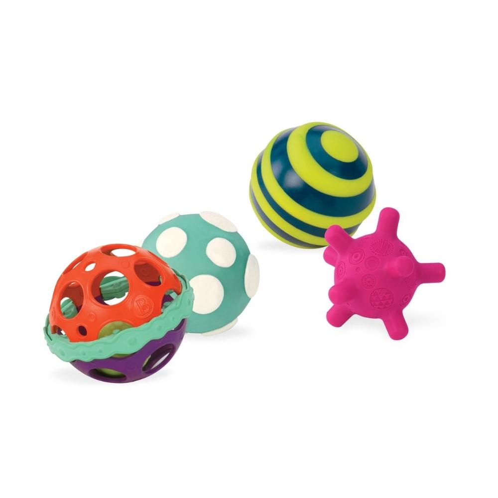 B.Toys Zestaw 4 piłek sensorycznych dla maluszków