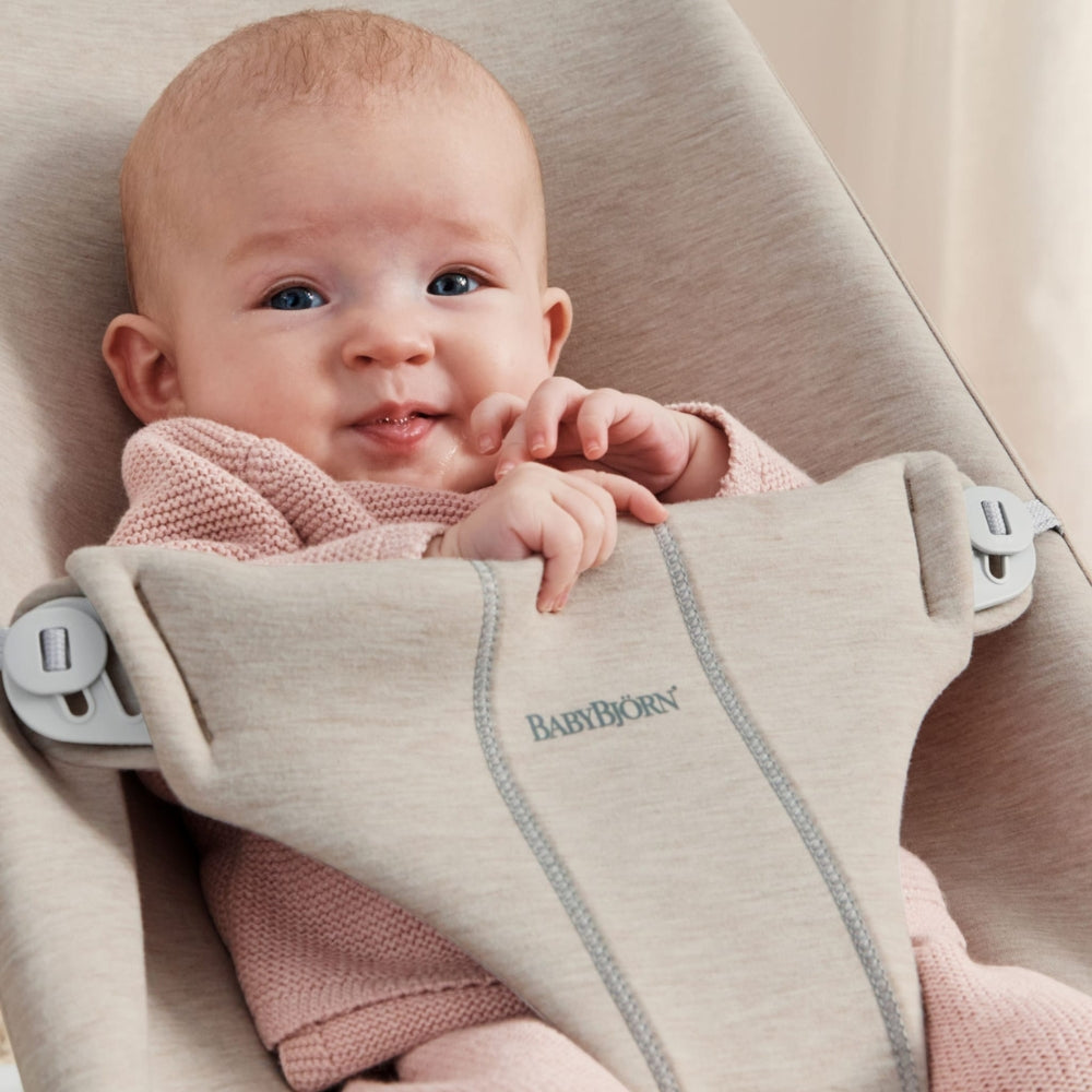 BABYBJORN Leżaczek dla niemowlaka BLISS 3D Jersey Jasny Beż
