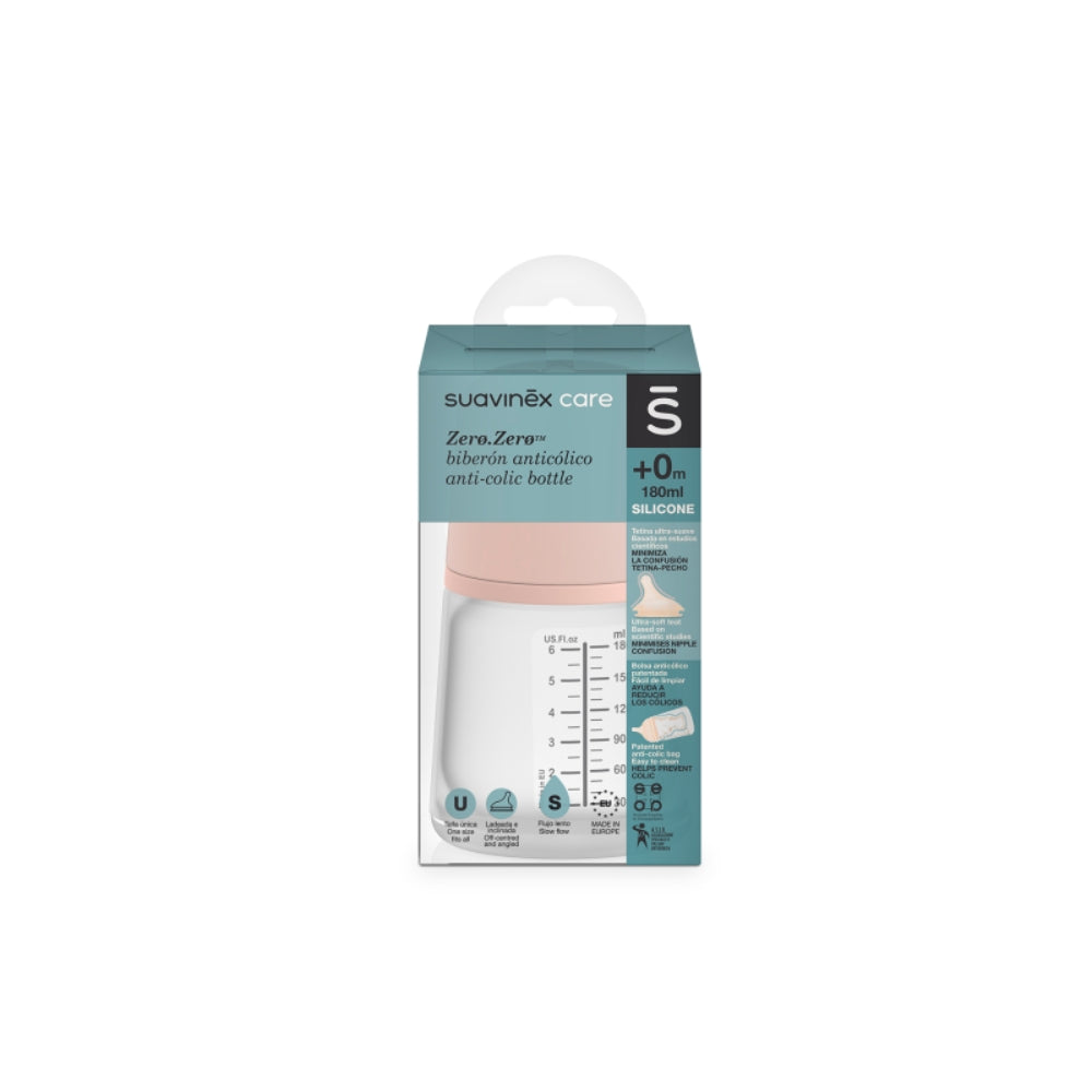 Suavinex Butelka o wolnym przepływie Zero Zero 180 ml