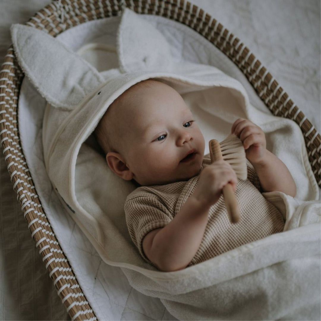 Memi Bambusowy ręcznik dla niemowlaka 85 x 85 cm cream