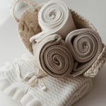 Memi Bambusowy kocyk light beige 80x100 cm