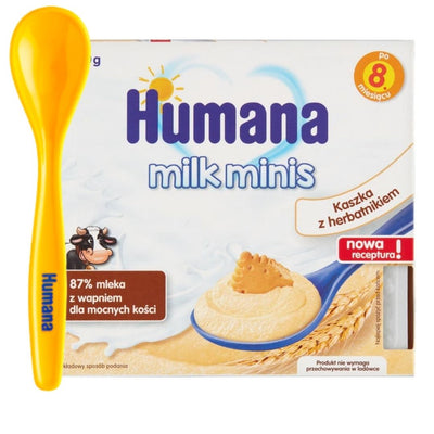Humana Deserki mleczne Milk Minis kaszka z herbatnikami - 4kidspoint.pl