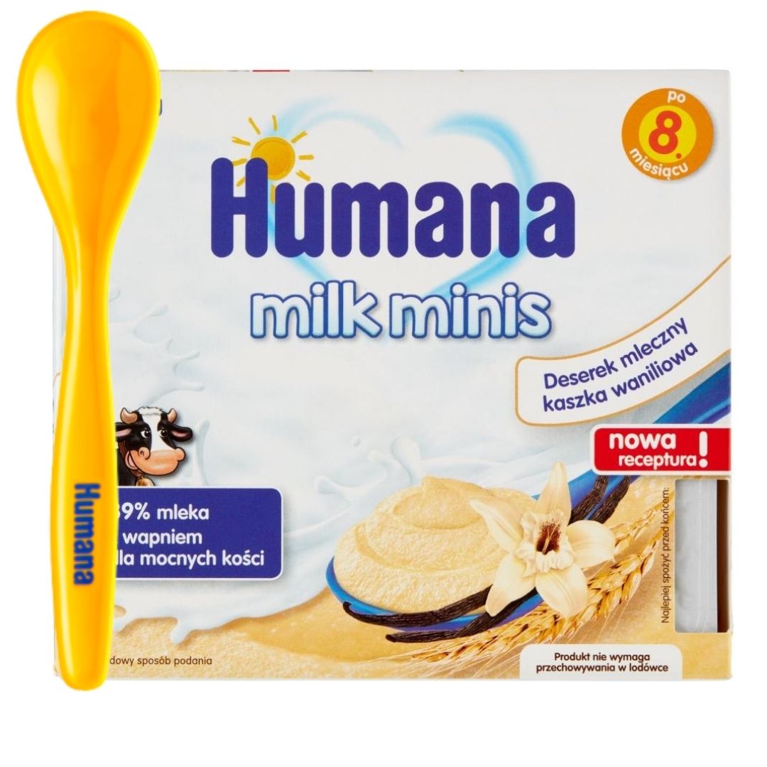 Humana Deserki mleczne Milk Minis kaszka waniliowa - 4kidspoint.pl