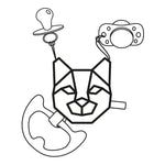 Lullalove Zawieszka Strażnik gryzaka i smoczka RIK - 4kidspoint.pl