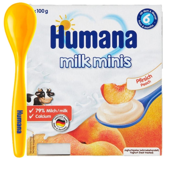 Humana Deserki mleczne Milk Minis o smaku brzoskwiniowym - 4kidspoint.pl