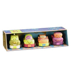 B.Toys Zestaw 4 miękkich autek z napędem Wheeee-ls seledyn i oliwka