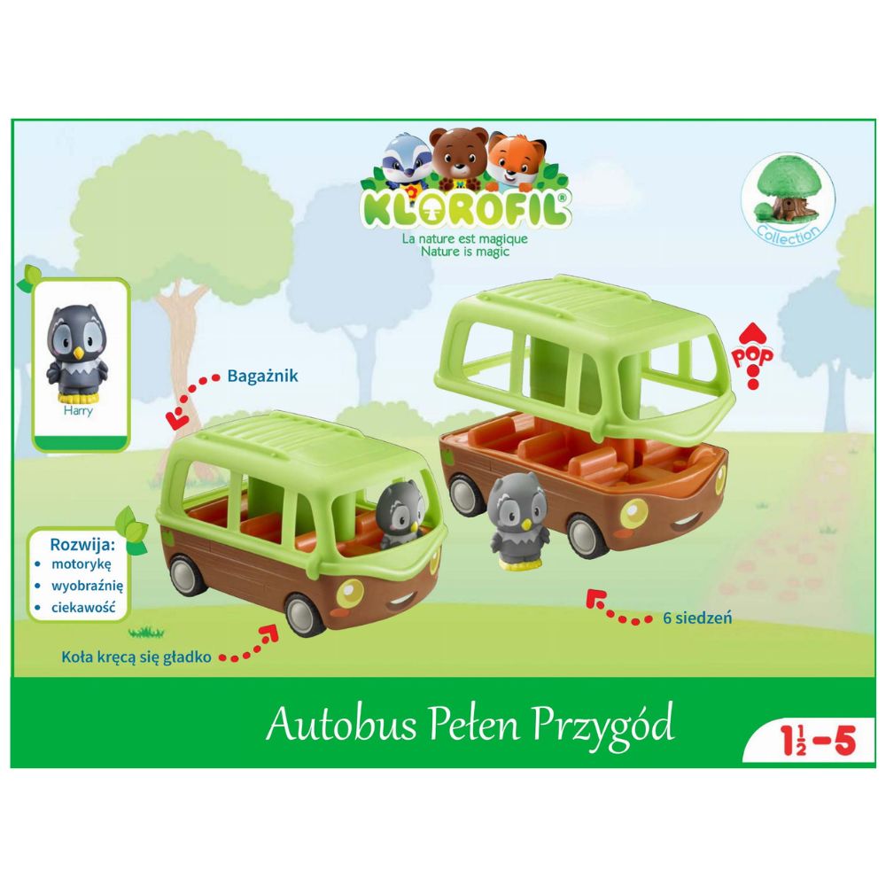 Klorofil Zabawka dla dzieci Autobus Pełen Przygód