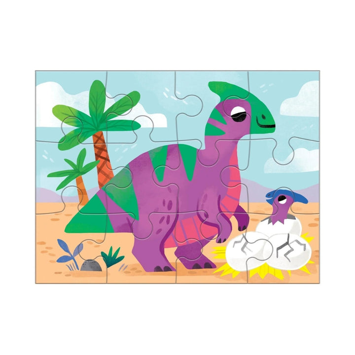 Mudpuppy Puzzle dla dzieci zestaw 4 puzzli w pudełku Dino Friends