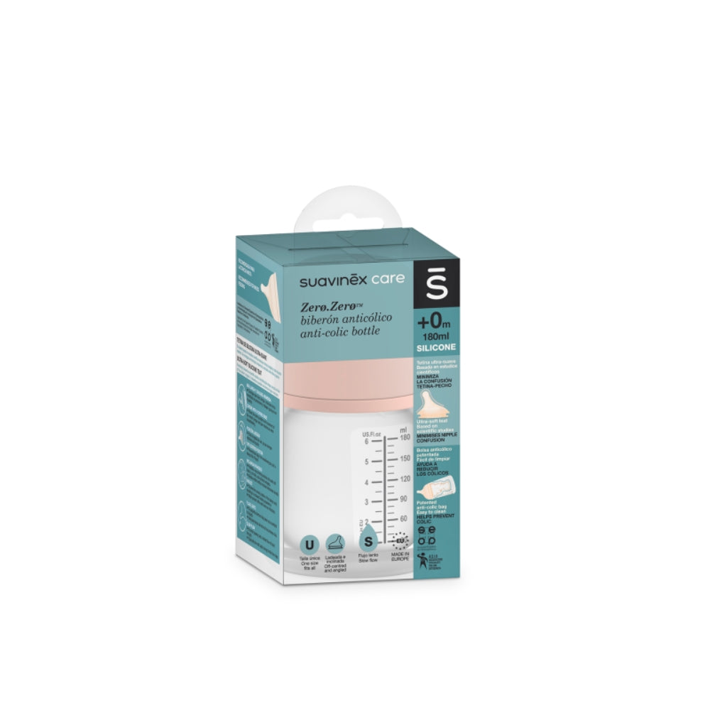 Suavinex Butelka o wolnym przepływie Zero Zero 180 ml